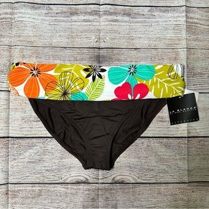 La Blanca Brown Floral Bikini Bottoms
